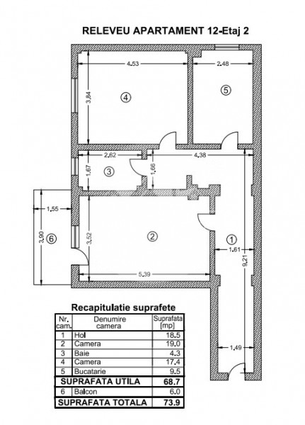 Apartament 2 camere + curte proprie - Oras Voluntari - Popasului 