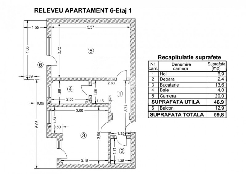 Apartament 2 camere + curte proprie - Oras Voluntari - Popasului 