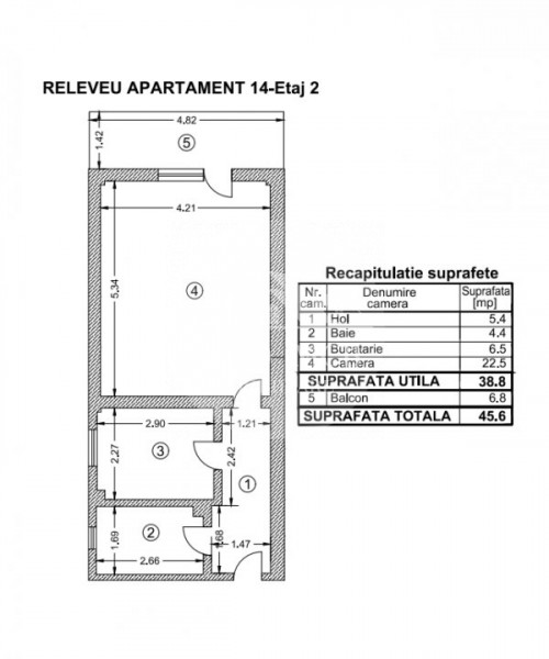 Apartament 2 camere + curte proprie - Oras Voluntari - Popasului 