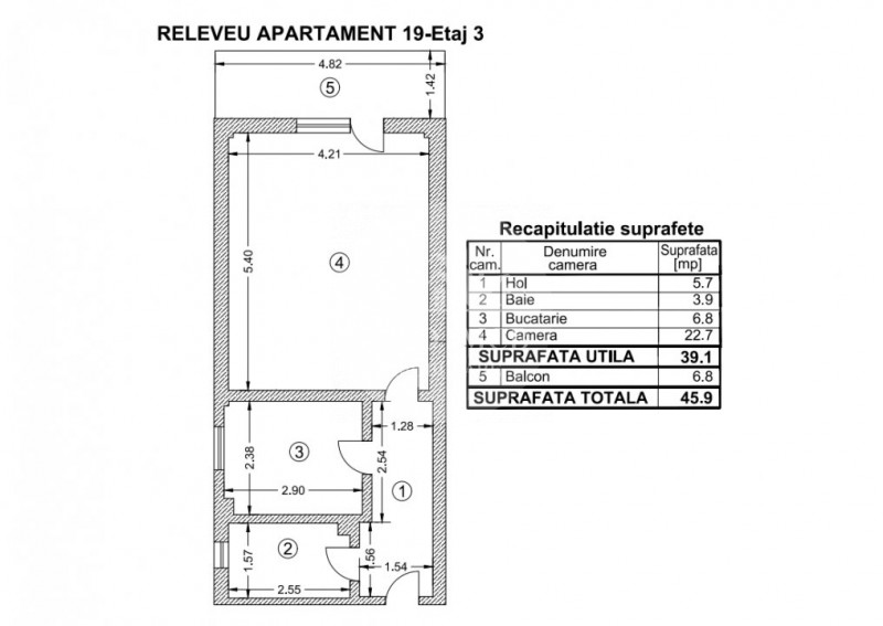 Apartament 2 camere + curte proprie - Oras Voluntari - Popasului 