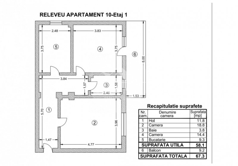 Apartament 2 camere + curte proprie - Oras Voluntari - Popasului 
