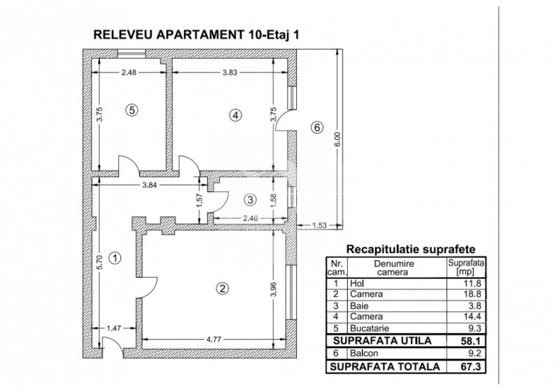 Apartament 2 camere - Oras Voluntari - Popasului 