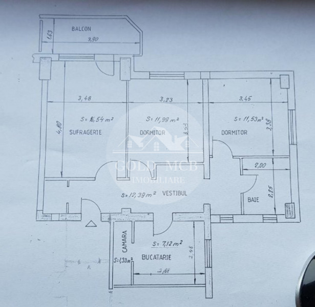 Apartament 3 camere - Teiul Doamnei 