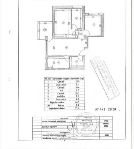 Apartament 3 camere - Prima inchiriere - Onix Park North Residence