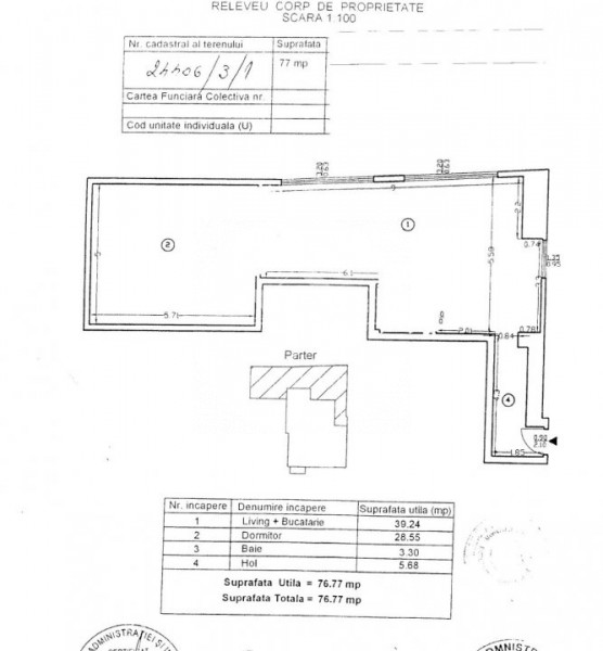 Vanzare  2 camere, 77 mp, Floreasca - Dorobanti - ideal pentru birouri