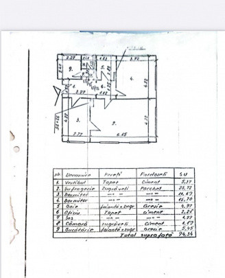 Apartament 3 camere - curte - Metrou Costin Georgian