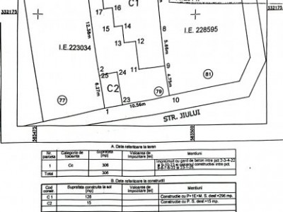 Teren Bulevardul Jiului stradal-constructie renovabila/demolabila